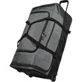 33" Large Rolling Travel Duffle Bag with Wheels and Handle (33" Black/Grey)