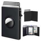 AirTag Wallet for Men (Deep Black)
