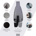 Travel Sling Bag. Compact Crossbody Bag (Gray)