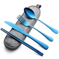 Travel Utensils with Case (Blue)