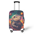 Cute Capybara Suitcase Cover Fit 18 (S(for 18-21 inch luggage) / Planet Capybara)