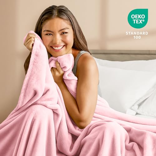 Fleece Blanket Luxury Microplush (King / 18 - Light Pink)
