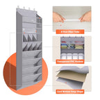 1 Pack Over The Door Shoe Organizer (GREY / 25+ Pairs)