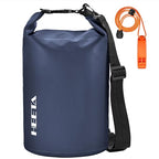 Waterproof Dry Bag Backpack with Emergency Whistle (20L / Dark Blue)