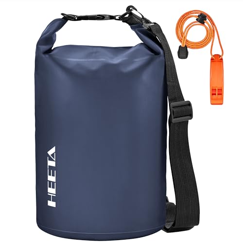 Waterproof Dry Bag Backpack with Emergency Whistle (20L / Dark Blue)