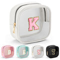Initial Make Up Bag Travel Toiletry Bag (Mini-White / K)