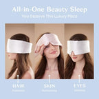 Silk Sleep Mask for Women and Men (Light Blue)