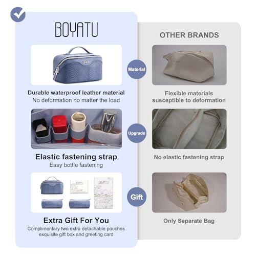 Travel Makeup Bags for Women (05-A-Blue)