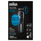 All-in-One Style Kit Series 5 5471, 8-in-1 Trimmer for Men with Beard Trimmer, Body Trimmer for Manscaping, Hair Clippers & More, Ultra-Sharp Blade, 40 Length Settings, Waterproof (Black / 10 Piece Set)