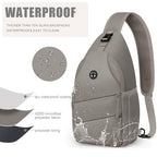 Crossbody Bags for Women Men Trendy Sling Bag Backpack Chest Bag (Large / Khaki)