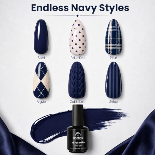 Beetles Blue Gel Nail Polish (D - Creme Blue | Eclipse Blue)