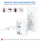 World to US Canada Travel Plug Adapter (Type B - USA/Japan)