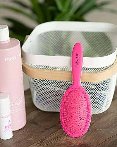 Detangling Brush for Curly Hair (Pink)