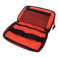 Tech Pouch and Cable Organizer Bag for Travel (Black Camo/Orange)