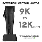 Darkstar 82 Metal Vector Motor Hair Clipper STC82 Black (Black)