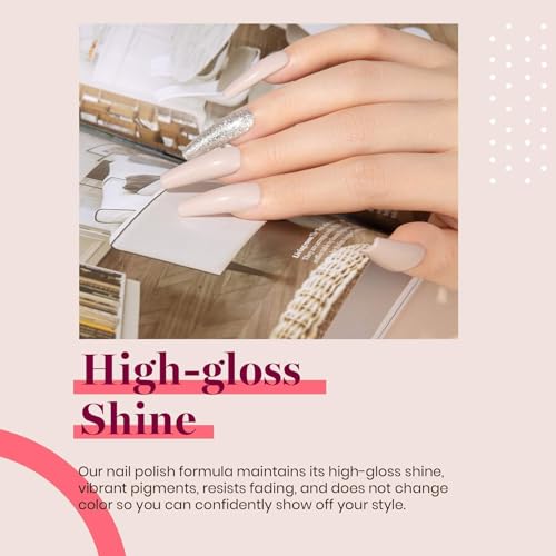 Beetles Beige Gel Nail Polish (E - Creme Nude | Stone Beige)