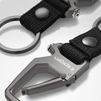 Life Carabiner Key Ring Clip (Key Ring Clip / Gunmetal (1 Pack))