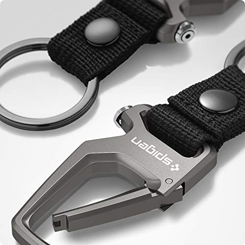 Life Carabiner Key Ring Clip (Key Ring Clip / Gunmetal (1 Pack))