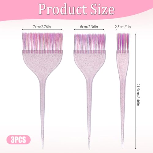 Glitter Hair Dye Brush Set