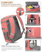 Cooler Backpack Insulated Leak Proof for Women Men Soft Cooler Bag (36 Cans / Leather Coral)