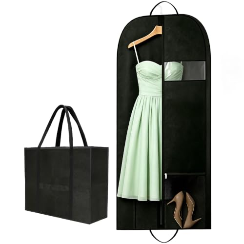54in Wedding Suit Garment Bag & Garment Bag for Groom Suit with Shoe Pocket (54inch garment bag 1 pack)