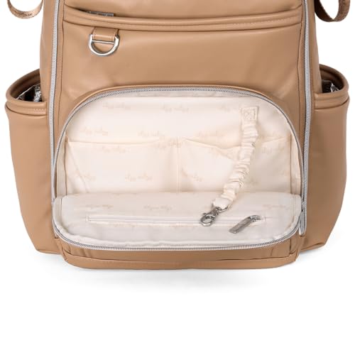 Boss Plus Large Diaper Bag Backpack with 19 Pockets (Chai)