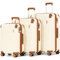 Luggage Set Light and Durable Hardshell (Caramel Ivory2.0 / 3-Piece Set (20/24/28))