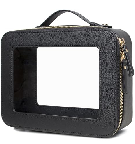 Clear Makeup Bags (0-Large-Black)