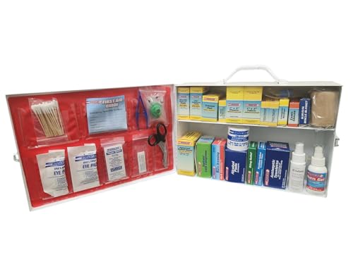First Aid 80097 2 Shelf All Purpose First Aid Kit Cabinet (Class A+ OSHA/ANSI 2015 / 2 Shelf)