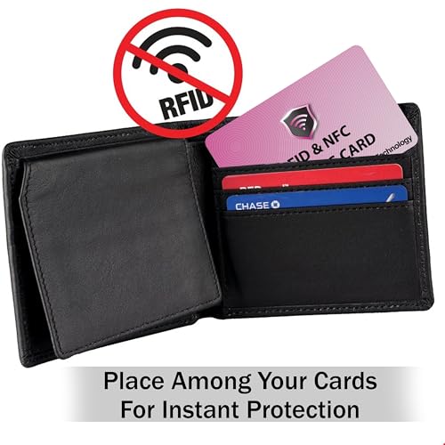 5 Pack RFID Blocking Card for Credit Debit ID Card (Pink)