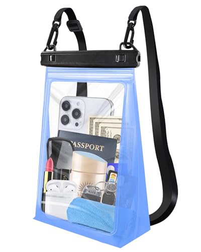 Large Waterproof Phone Pouch Floating (Blue / Large (Up to 8.5"))
