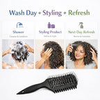 Curl Defining Brush for Curly Hair (9118 Black)