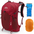 Hiking Hydration Backpack with 2L (Red-3L Water Bladder)