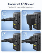 45W European Travel Plug Adapter (45W / Black)