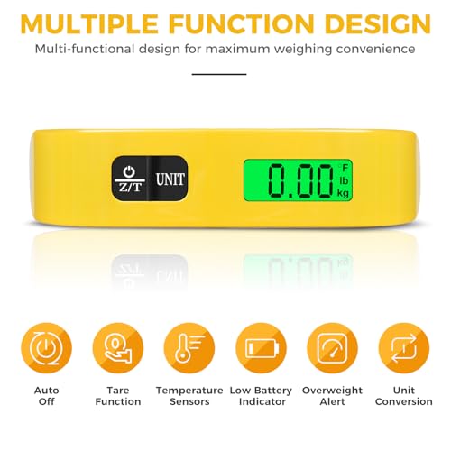 Digital Luggage Scale (Yellow)