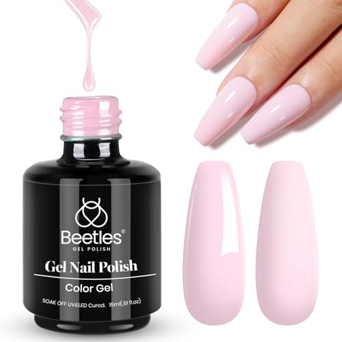 Beetles Pink Gel Polish (B - Creme Pink | Barely Pink)