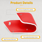 2 Pack Luggage Tags for Suitcases Airplane Travel Essentials (Classic Red)