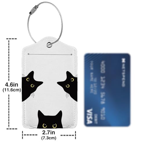 Cat's Gaze 2 Pack Luggage Tag for Suitcase (Cat's Gaze)