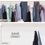 Pants Hangers Space Saving (White / 4 Pack)