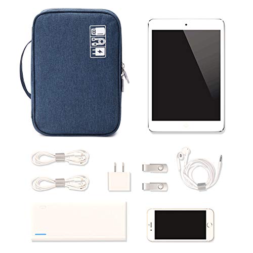 Travel Cable Organizer Bag (Dark Blue / S)