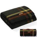 100% Wool Blanket (Chic Verde / Medium)