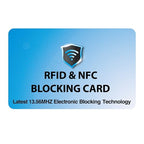 2 Pack RFID Blocking Card for Credit Debit ID Card (Sky Blue)