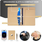 Airtag Passport Holder for Men and Women Travel (Beige / For Airtag(with Airtag Slot))