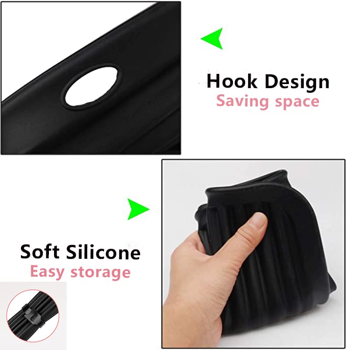 Large Heat Resistant Mat for Hair Tools, Hot Iron Holster, Hot Tools Mat for Curling Iron, Flat Iron, Hair Styling Tools Appliances Dryer Salon Tools Stylist (Daytona Gray)