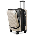 Carry on Luggage Airline Approved (Champagne / 20 Inch - Expandable)