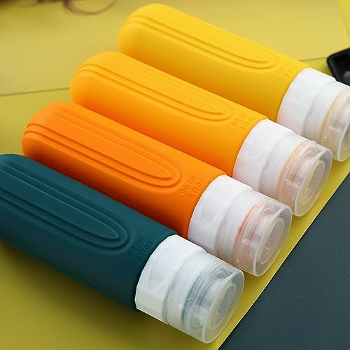 Travel Bottles for Toiletries (Orange)