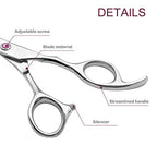 Kids Hair Cutting Scissors Set Professional 6.5 inch Saftey Round Head Hair cut Scissors Kit with Cutting Thinning Scissors Hairdressing Shears Set for Barber Salon （red） (Red)