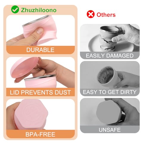 Collapsible Cup with Lid (Sakura Pink)