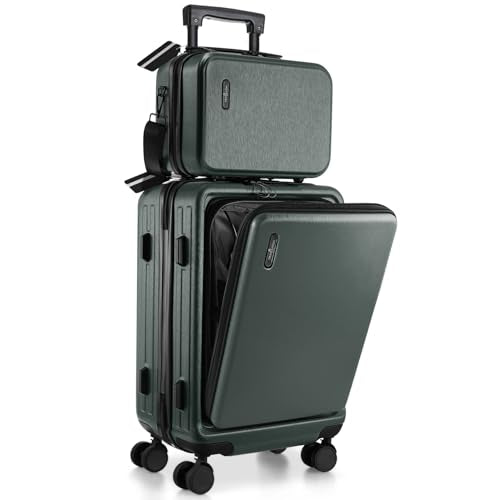 20 Inch Carry On Luggage 22x14x9 Airline Approved (Carry-on 20 Inch / Green)
