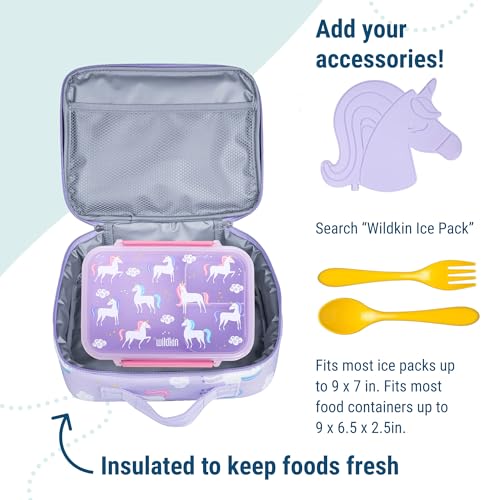 Kids Insulated Lunch Box (9.75 x 7 x 3.25 inches / Unicorn)